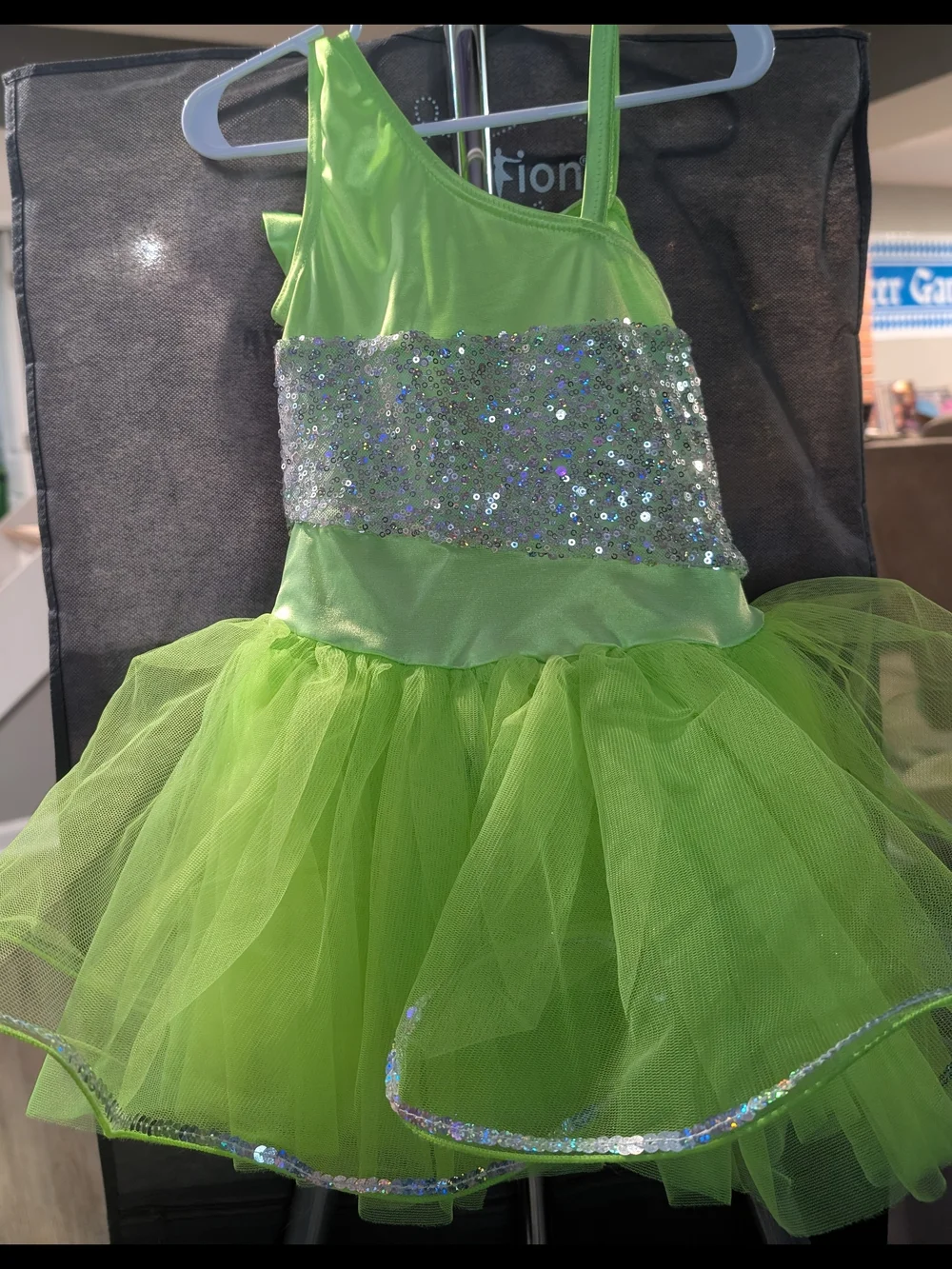 Baby Elephant Walk Girls Green Sequin Tutu Costume